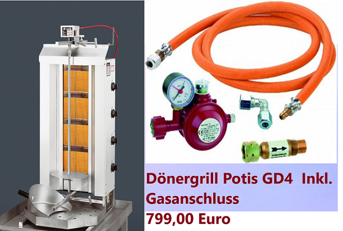 Dnergrill F GD4-S - Dnermaschine Potis Gyrosgrill