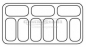 SPEISEEISVITRINE EISTHEKE BALI 9 x 5 Liter