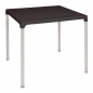 Bolero quadratischer Tisch Kunststoff schwarz 75cm