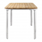 Quadratischer Tisch Eschenholz 4 Beine 70cm