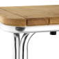 Quadratischer Tisch Eschenholz 4 Beine 70cm