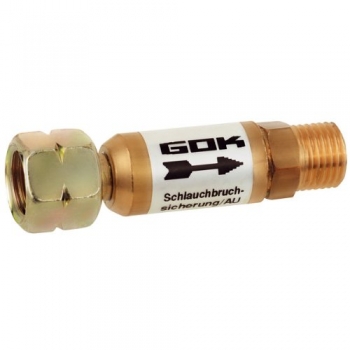 GOK Gas Schlauchbruchsicherung Niederdruck PS 16 bar 50mbar; 1,5Kg/h G1/4LH