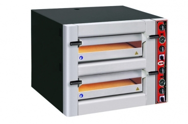 GMG Zweikammer Pizzaofen, für 6+6 Pizzen 30cm, 1030x1260x800mm