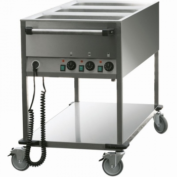 Bain Marie Wagen 3 Becken