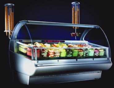 Speiseeisvitrine GELATOSHOW 120 A - 1242 x 1205 x 1373 mm