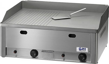 Grillplatte FRY2LM - glatt - 665x600x300mm - 8000W