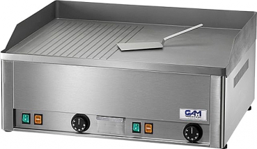 Grillplatte FRY2L - glatt - 665x570x300mm - 400V