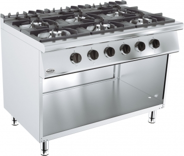 Gasherd 6 Flammen standgert 39 kW fr Gastronomie