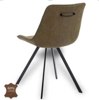 Preview: Gastronomie Stühle CARMEN – Kunstleder Moss