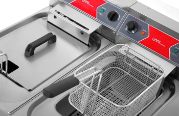 Preview: Fritteuse | Elektrisch | 2x10L | 50°C/190°C | 2x9kW (400V)