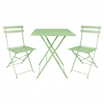 Preview: Square Pavement Style Klapptisch aus Stahl hellgrün 600 mm