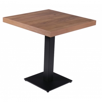 Gastronomie Bistro TISCH 70X0 cm Coffee Light mit Untergestell