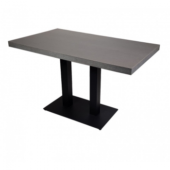 Bistro TISCH 120x70 cm GRAU mit Untergestell