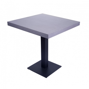 Gastro Bistro TISCH 70x70 cm GRAU mit Untergestell