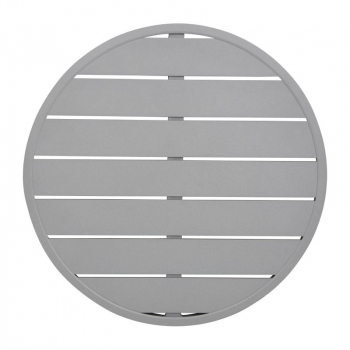 Hellgraue runde Aluminium Tischplatte 580mm