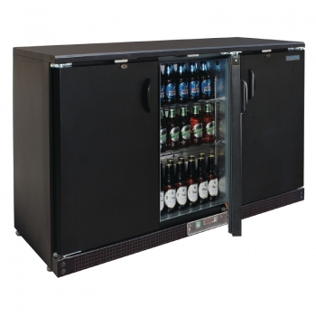 Polar Gastronomie Bar Kühlung Bar Kühlschrank mit Schrankverkleidung Gewerbe Kühlvitrine 3 Türig Getränke Kühlschrank