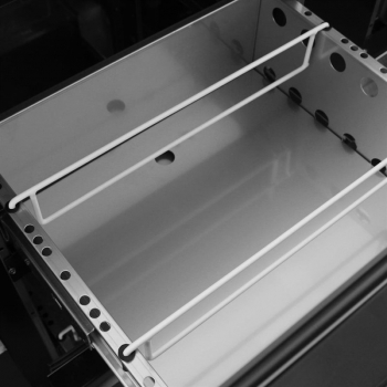 Preview: Polar Bar Kühlung mit 4 Schubladenblock Schwarz Barkühltisch