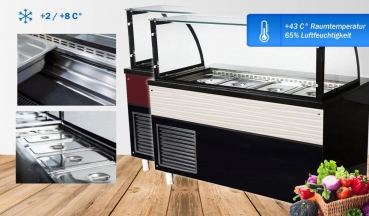 Preview: Salattheke Dönertheke B112xT85xH130 Umlufkühlung