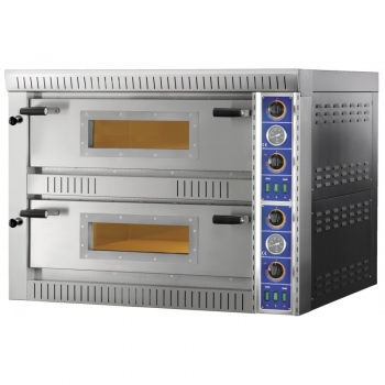 Gastronomie Gewerbe Elektro Pizzaofen SB44 TOP Doppelpizzaofen Vollschamott Pizzaofen Pizzariaofen Pizzaoven Pizzabackofen Pizza