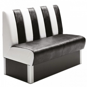 Gastronomie Lounge Bench Safran Gewerbe Sitzbank Bänke Restaurant Sessel Sitz Setzbank Schwarz Weiß