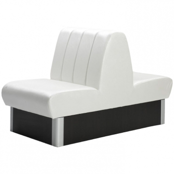Gastronomie Sitzbank Doppelsitzbank Gewerbe Bänke Lounge Bench Safran Twin Weiss