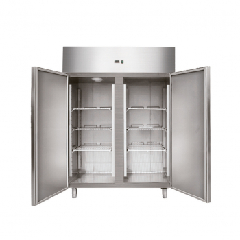 Gastronomie Umluft Kühlschrank 1200 Liter aus Edelstahl mit 2 Türen
