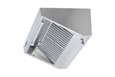 WMR0710 Gastronomie Wandhaube Schrägform 1000x700x450 mit Motor und Regler