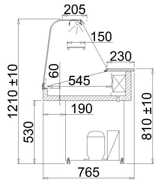 Salattheke Kühltheke TATIANA 1.0S