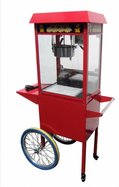 Popcornmaschine mit Wagen und Räder Popcorngerät