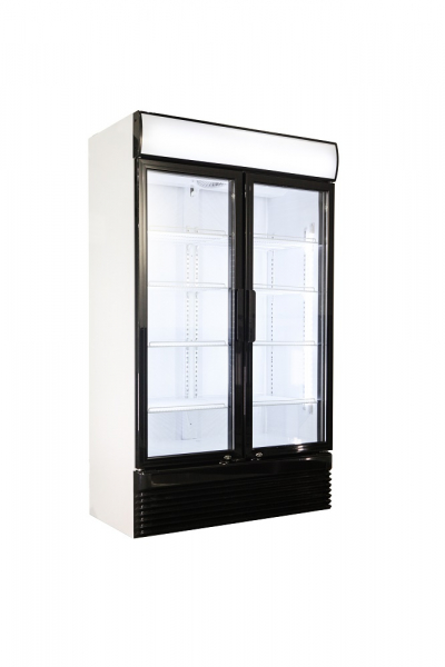 KÜHLSCHRANK 2 GLASTÜREN 780 Liter FLASCHENKÜHLSCHRANK