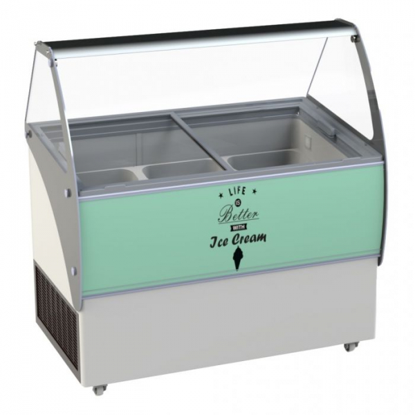 SPEISEEISVITRINE EISTHEKE CURACAO 10X5 LTR