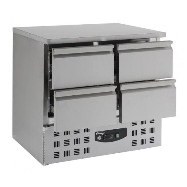 Kühltische mit 4 Schubladen Edelstahl