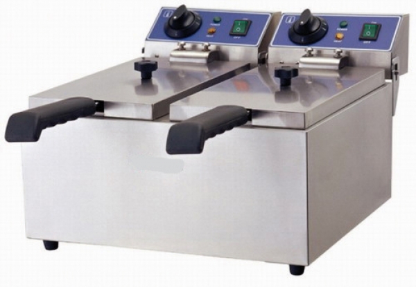 Doppel-Friteuse, elektro, 480 x 420 x 310 mm,