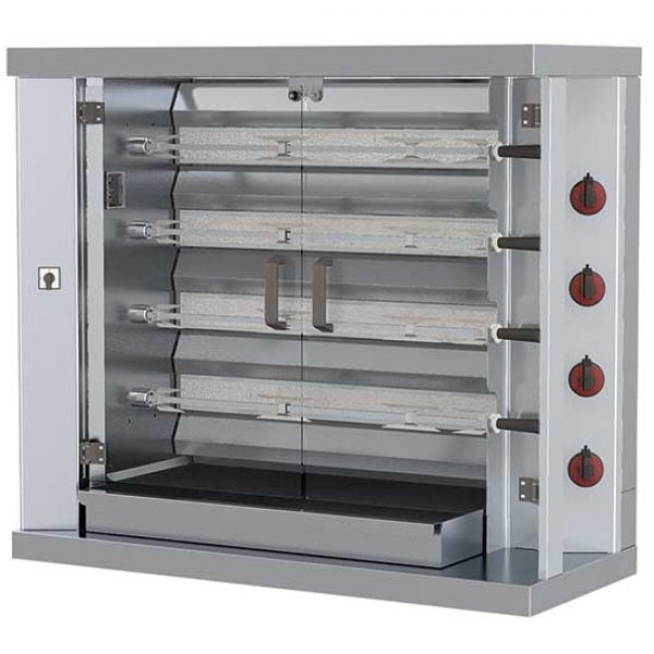 Gas Hähnchengrill 4 Spieß für 20 Hähnchen Hähnchenmaschine