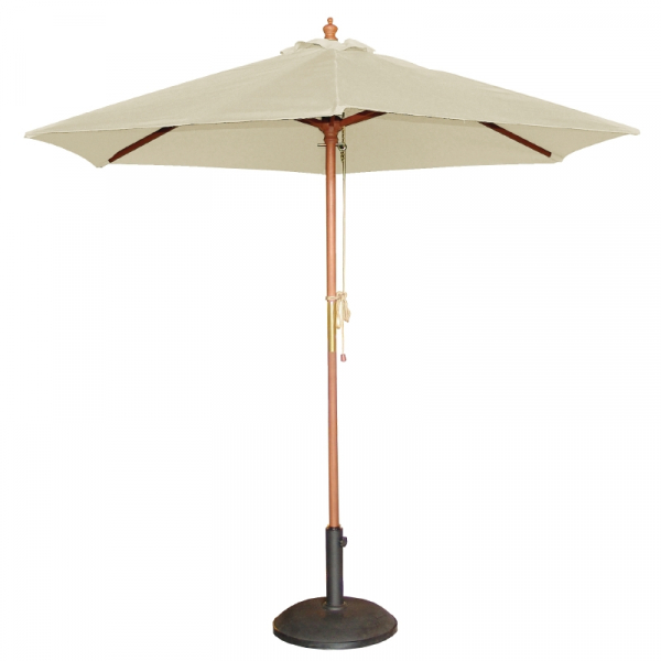 Runder Sonnenschirm creme 2,5m