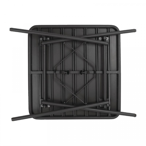 Quadratischer Bistrotisch Stahl Schwarz 70cm