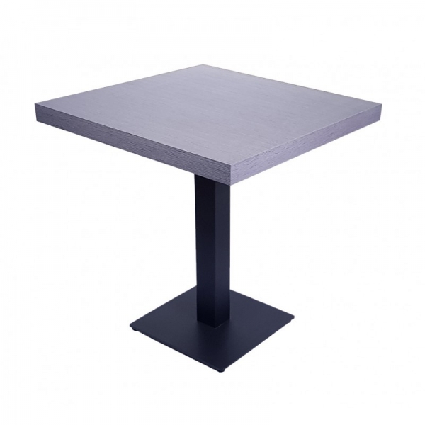Gastro Bistro TISCH 70x70 cm GRAU mit Untergestell