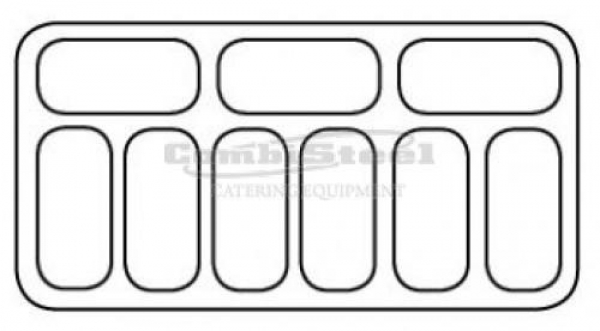 SPEISEEISVITRINE EISTHEKE BALI 9 x 5 Liter