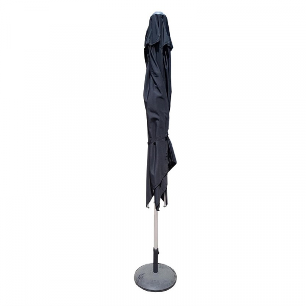 Runder Eden Milan Sonnenschirm 2,5m Schwarz