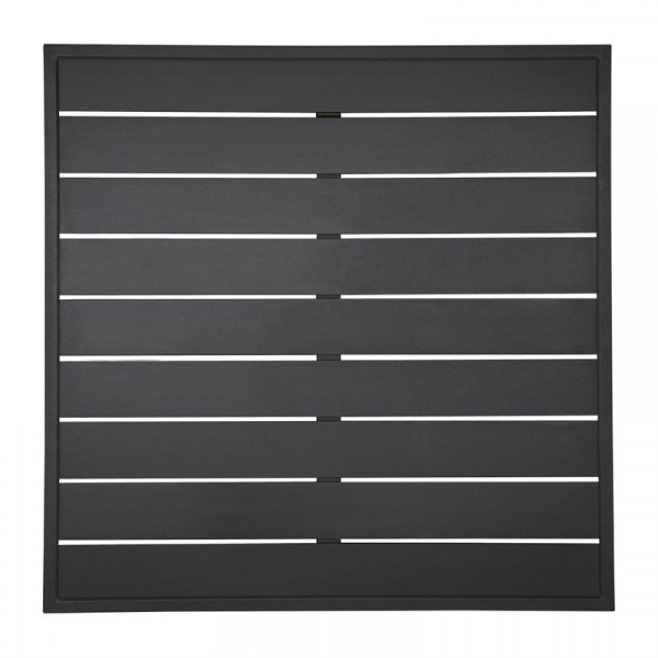 schwarze quadratische Aluminium Tischplatte 700mm
