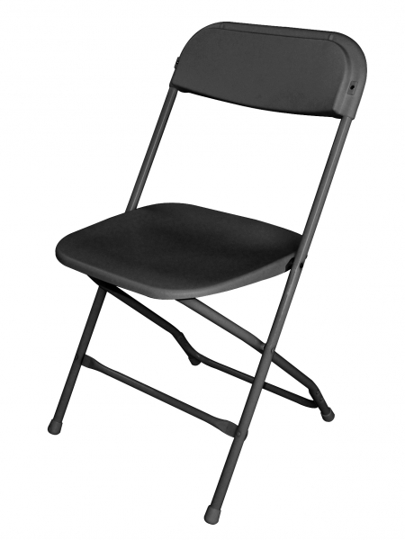 leichtgewichtige Klappstühle schwarz (10 Stück)