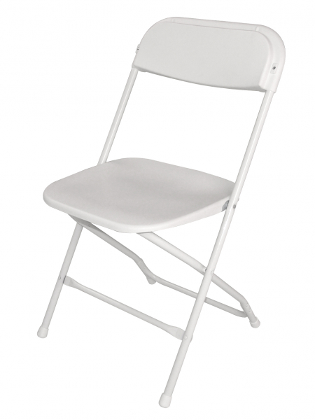 leichtgewichtige Klappstühle weiß (10 Stück)