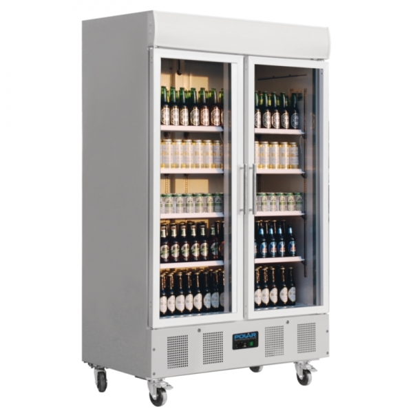 Polar Doppelglastür Kühlschrank 1000 liter