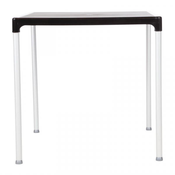 Bolero quadratischer Tisch Kunststoff schwarz 75cm
