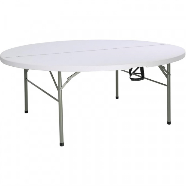 Bolero runder Klapptisch weiß 183cm