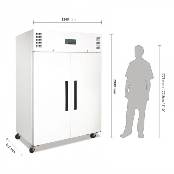 Polar Kühlschrank 1200 liter 2 türig für Gastronomie