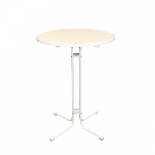 Monaco runder Stehtisch Metall weiß 80cm