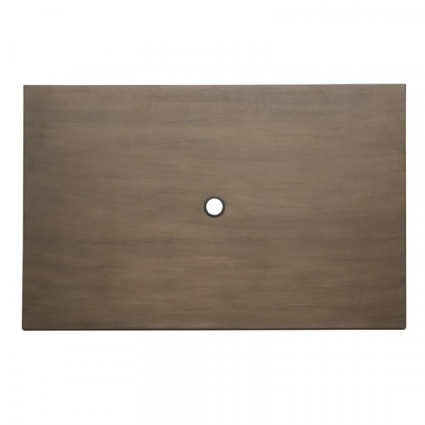 Outdoor Tisch 120x76x76cm Dunkles Holz