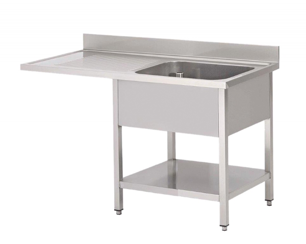 Spülcenter für Spülmaschinen 120x70x85cm Spültisch 1 Becken Rechts