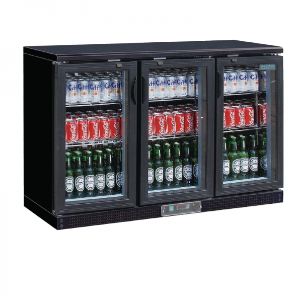 Polar Bar Kühlschrank mit 3 Glastüren Barkühlung